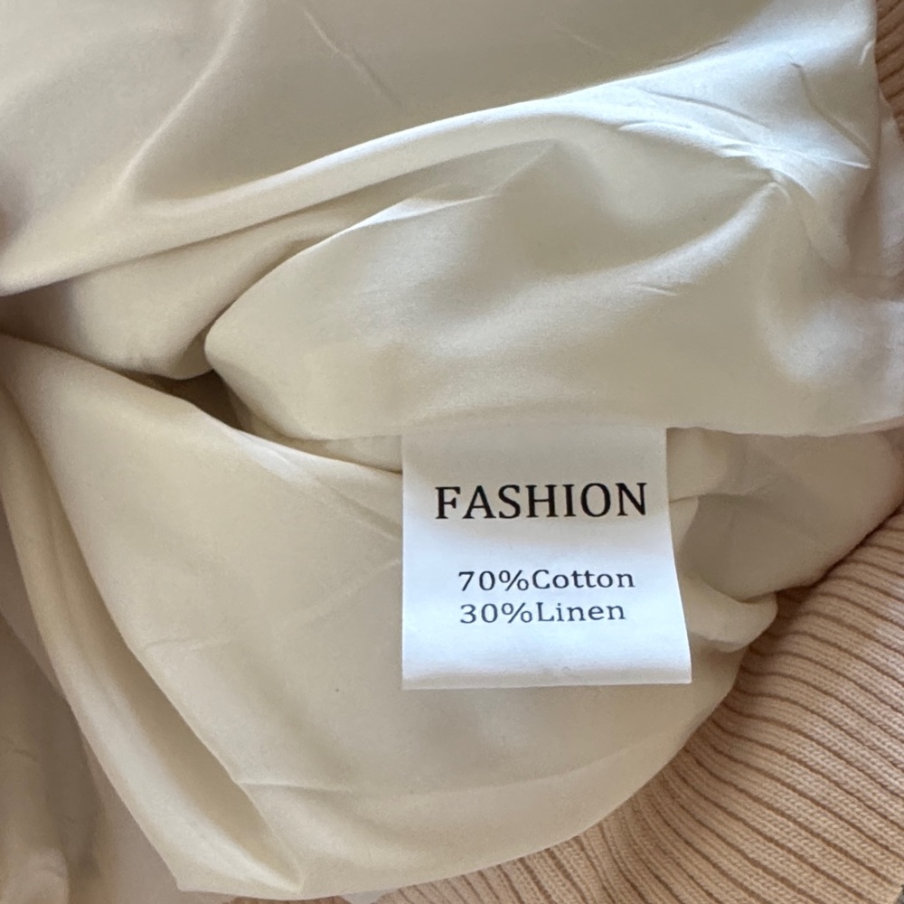 NWOT Floral Embroidered Linen Bomber Jacket - Picture 7 of 7